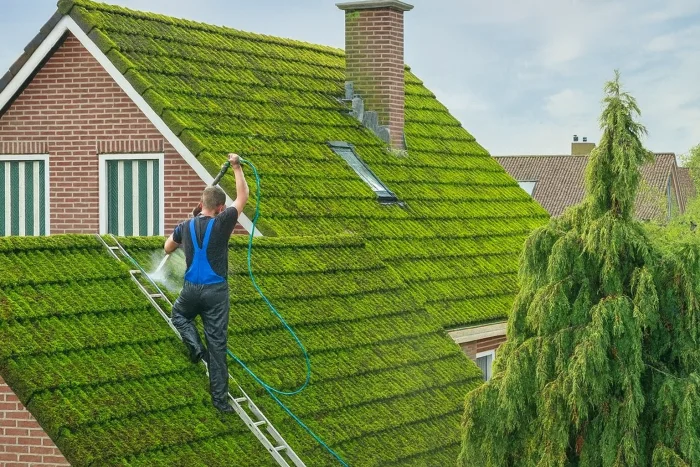 Dachentmoosung in Rapperswil-Jona 8640 und Wartung der Dachrinnen